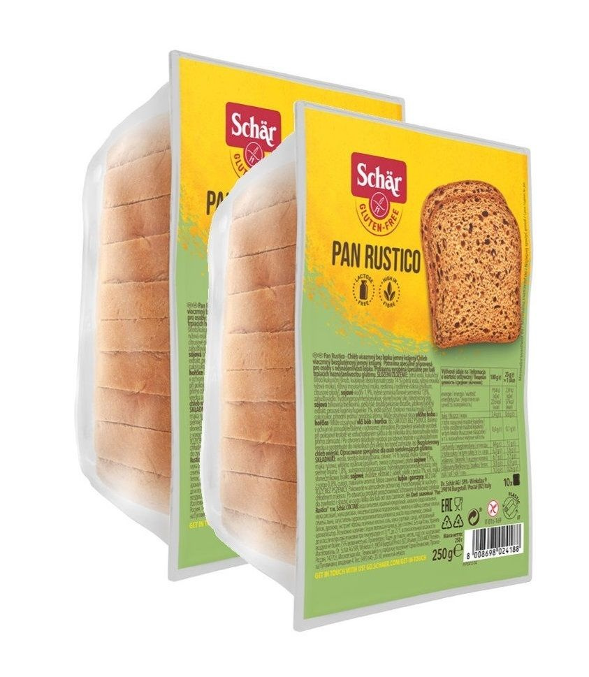 Хлеб Schar - Pan Rustico, злаковый без глютена, 2 шт по 250 г #1