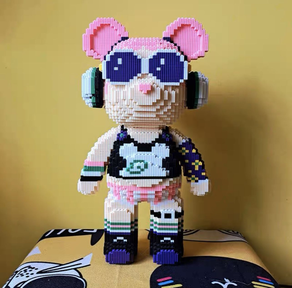 Конструктор пластиковый BearBrick Мишка в очках 46см - купить с ...