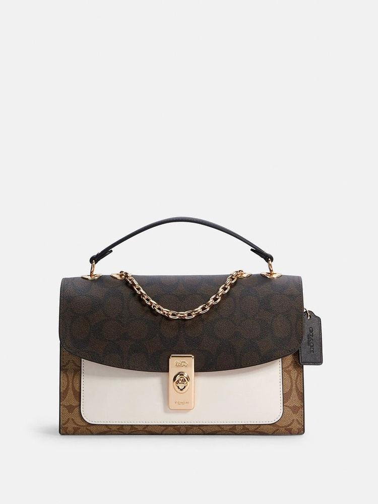 Сумка на плечо кросс-боди COACH Lane Shoulder Bag In Blocked Signature ...