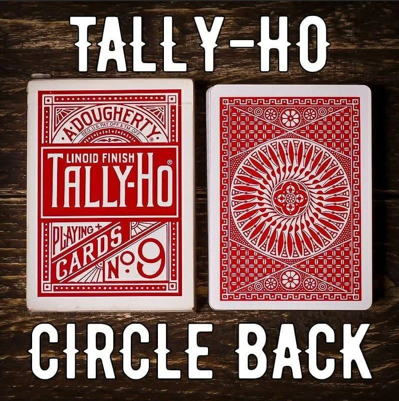 Игральные карты Tally Ho Circle Back Красный #1