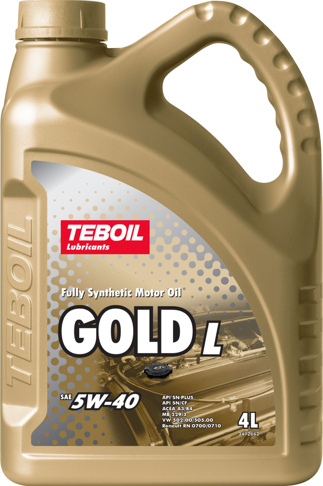 TEBOIL GOLD L 5W-40 Масло моторное, Синтетическое, 4 л #1