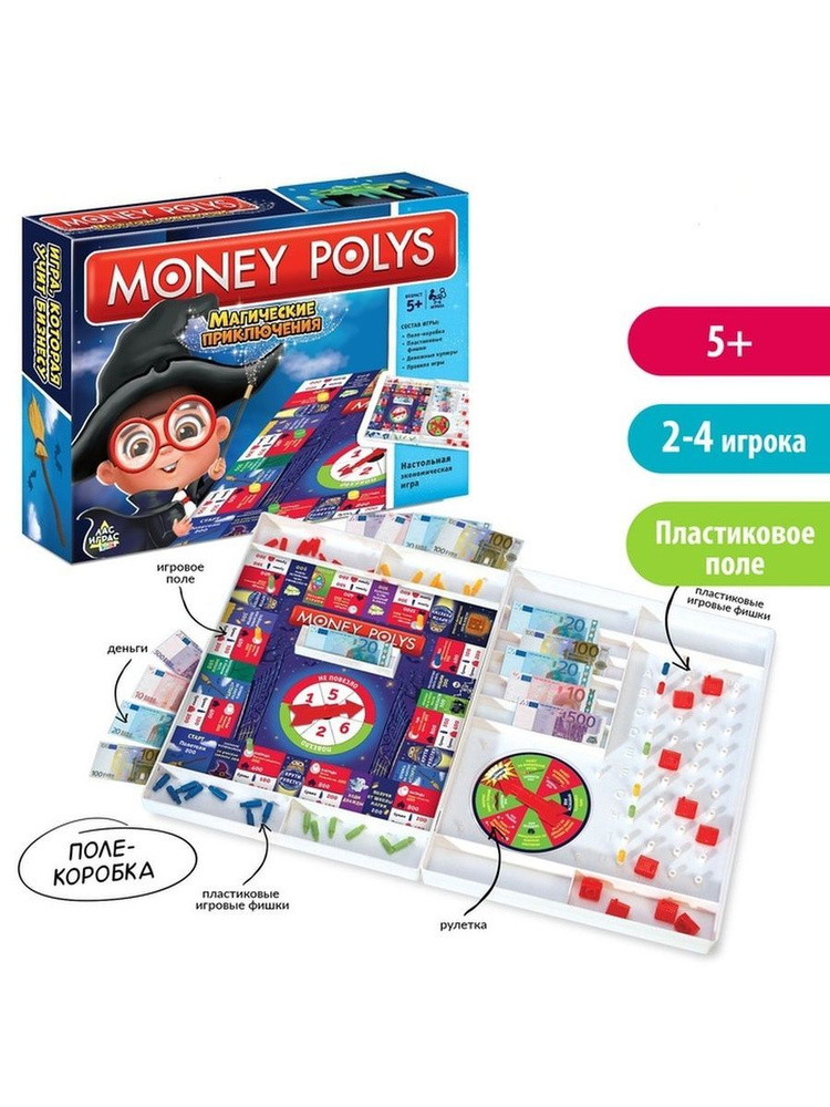 Настольная экономическая игра Money Polys "Магические приключения ...