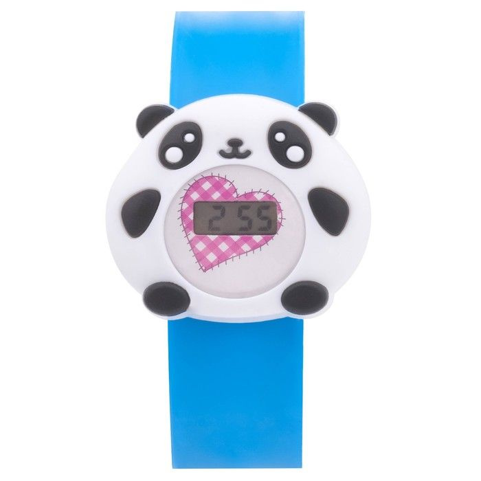 Часы наручные электронные, детские "Панда", ремешок l-21.5 см  #1