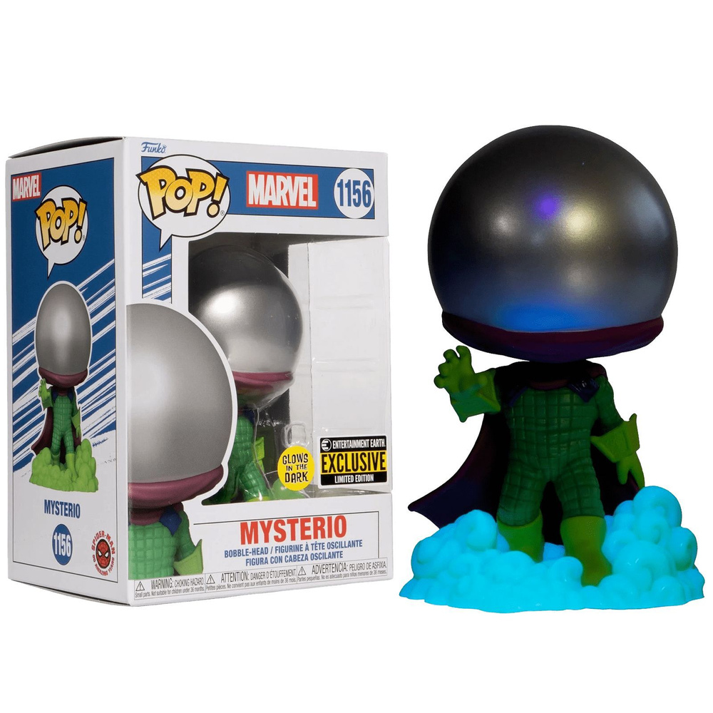 Фигурка Funko Pop! Mysterio Earth-616 GitD (Стикер EE (Фанко Поп Марвел Мистерио Земля 616))  #1