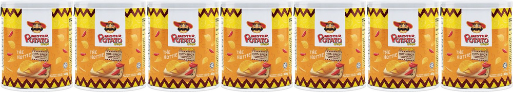 Чипсы картофельные Mamee Mr Potato острый и пряный вкус, комплект: 7 упаковок по 40 г  #1