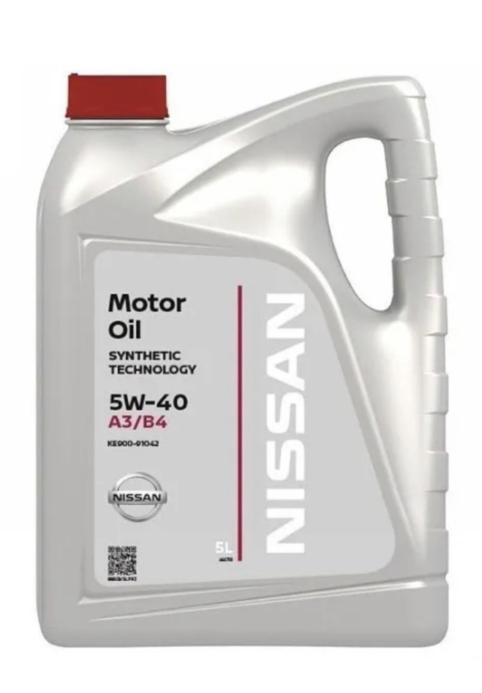 Nissan MOTOR OIL SAE 5W-40 Масло моторное, Синтетическое, 5 л #1