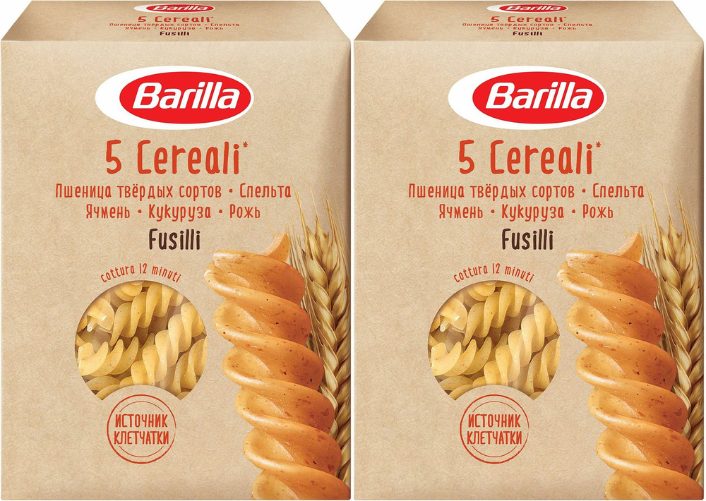 Макаронные изделия Barilla Fusilli 5 Злаков Вьюн, комплект: 2 упаковки по 450 г  #1