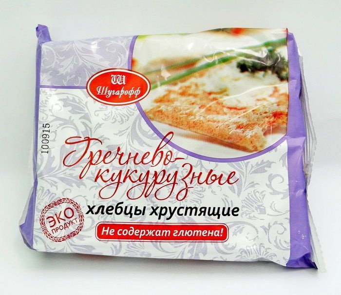Хлебцы Шугарофф без глютена гречнево-кукурузные, 60г #1