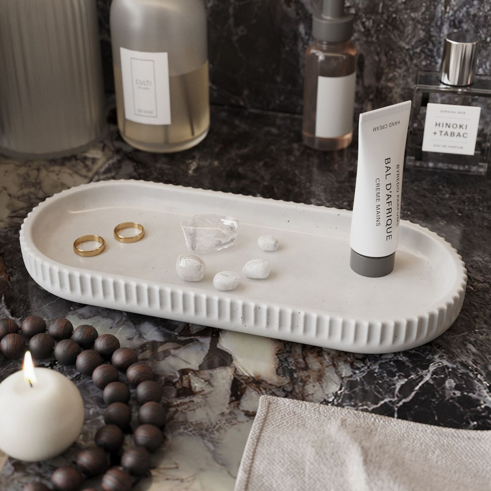 Декоративный поднос, подставка в ванную, органайзер для косметики и ...