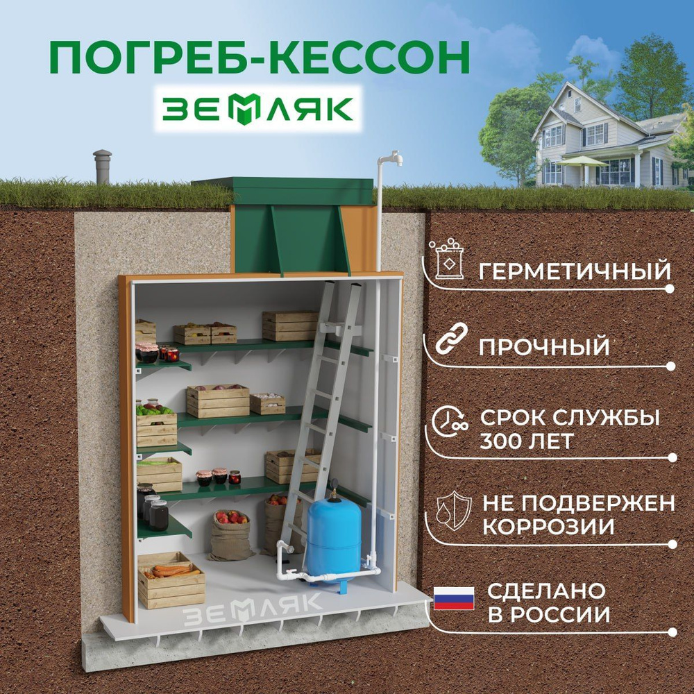 Купить ЭКОБАТ Кессон пластиковый ПОГРЕБ по цене 1 руб. в интернет-магазине Power-Water