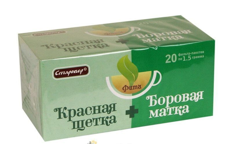 Чай Боровая матка+ красная щетка фита, Алтай-Старовер 20ф/п по 1,5 гр  #1
