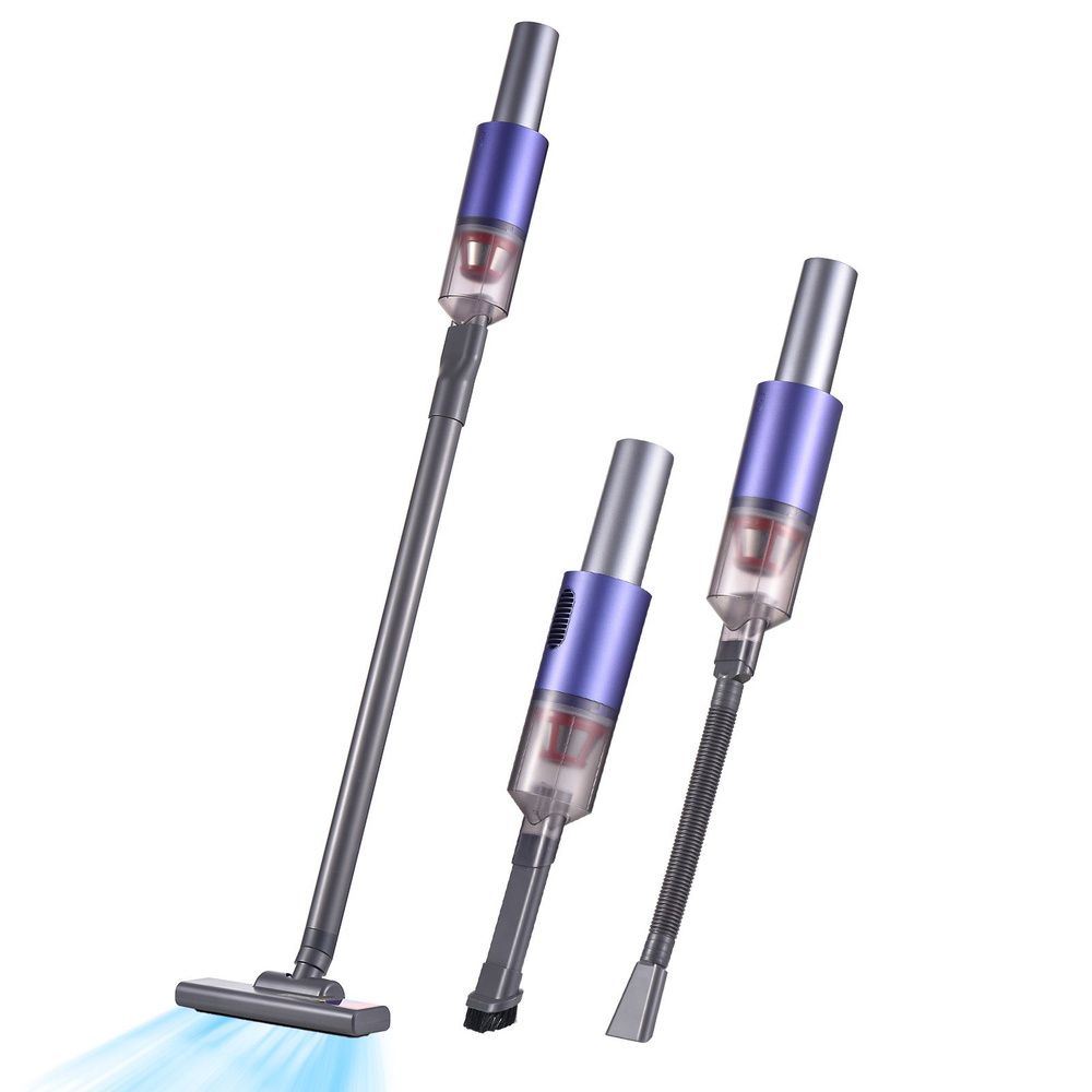Беспроводной пылесос Ручной пылесос 130000PA Stick 3 различных насадки ...