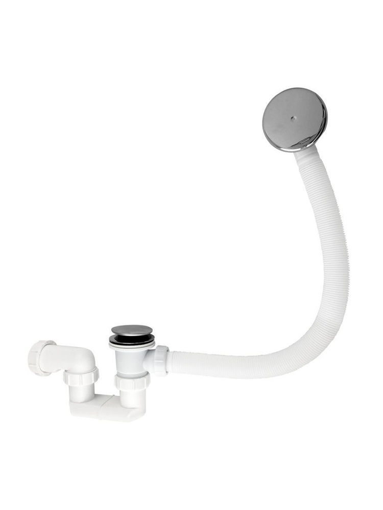 Сифон на ванную, пластиковый, автоматический, НАЖИМНОЙ САНАКС 8732  #1