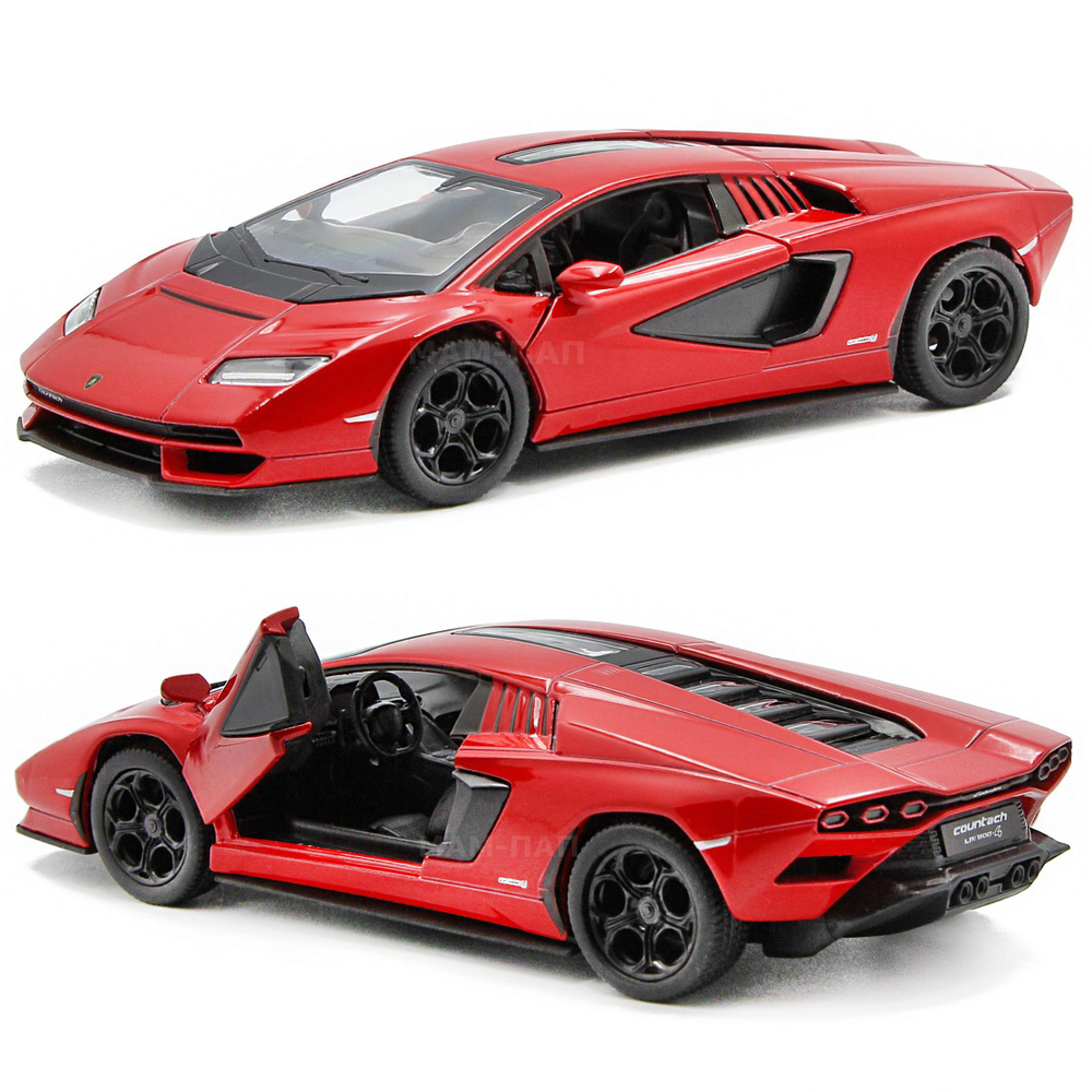 Машинка металлическая Kinsmart 1:38 Lamborghini Countach LPI (Ламборгини  Каунтач) 5437DKT инерционная, двери открываются / Красный - купить с  доставкой по выгодным ценам в интернет-магазине OZON (939761944)