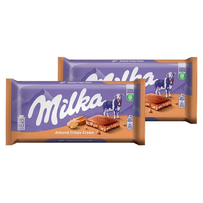 Шоколад Milka Creme with Crispy Biscuit 100г