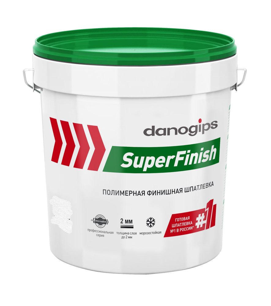 DANOGIPS SuperFinish Шпаклевка готовая финишная 5 кг(3л) ШИТРОК #1