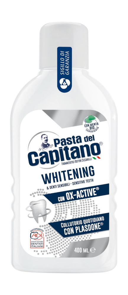 Pasta del Capitano Ополаскиватель для полости рта Whitening, 400 мл #1