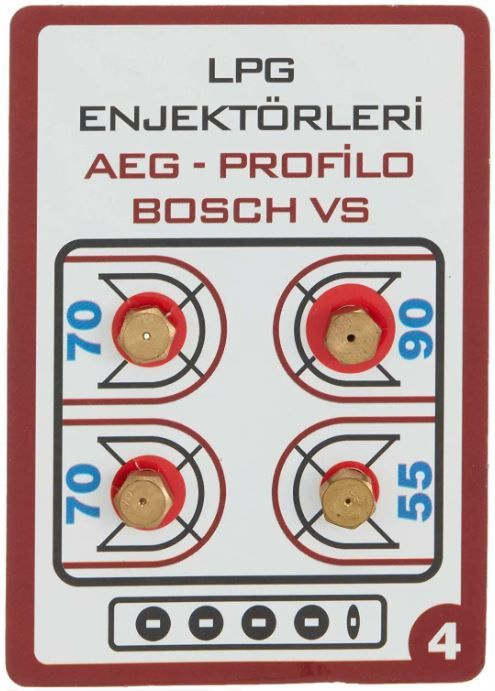 Набор форсунок (жиклеров) (4 шт, ) горелки для газовой плиты - купить с ...