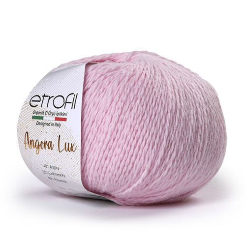 Пряжа Etrofil Angora Lux Ангора Люкс 50 гр 200 м, цвет 70338 розовый, 1 моток  #1