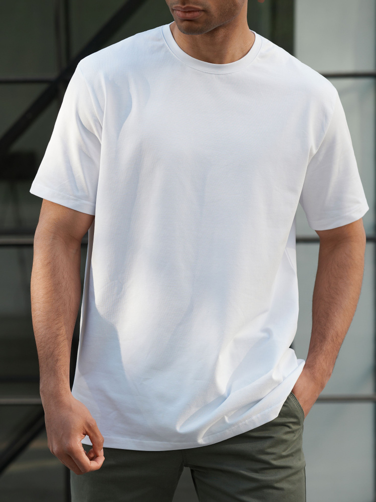 Футболка Cave, размер 52, цвет белый, 90% хлопок, 10% лайкра - купить ...