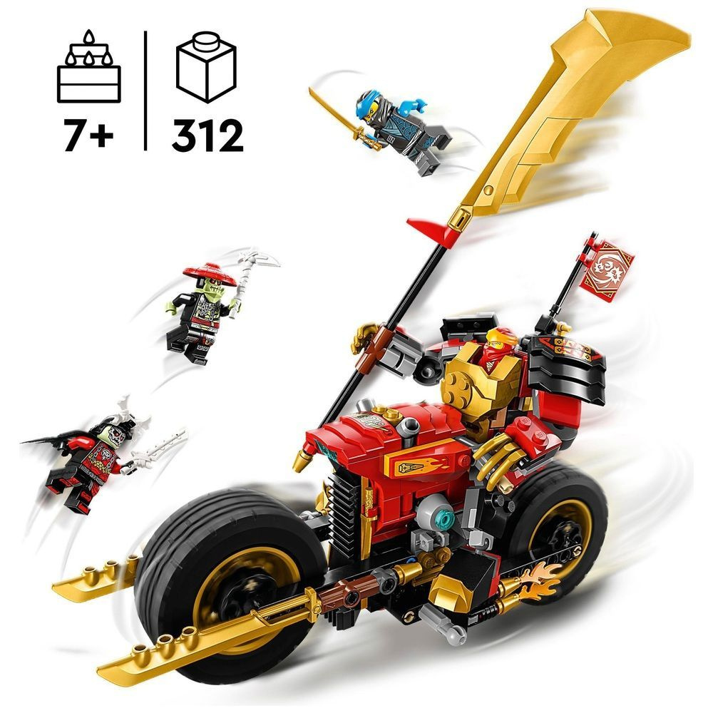 Конструктор LEGO Ninjago 71783 Робот-гонщик Эво Кая #1