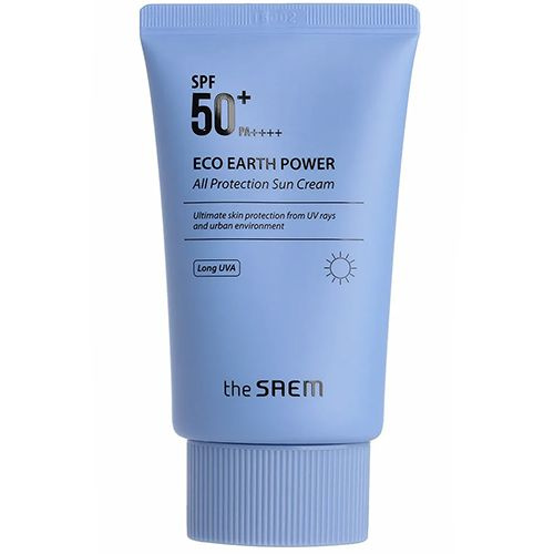 Солнцезащитный крем для чувствительной кожи The Saem Eco Earth All Protection Sun Cream SPF50+ PA+++ #1