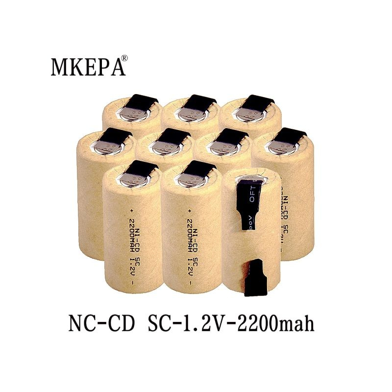 1.2V никель - кадмиевый аккумулятор NI - CD SC - 2200MAH для ...