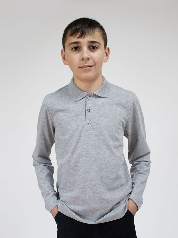 Поло SUPRUNOV, размер 9, цвет серый, Хлопок;лайкра - купить по выгодной ...