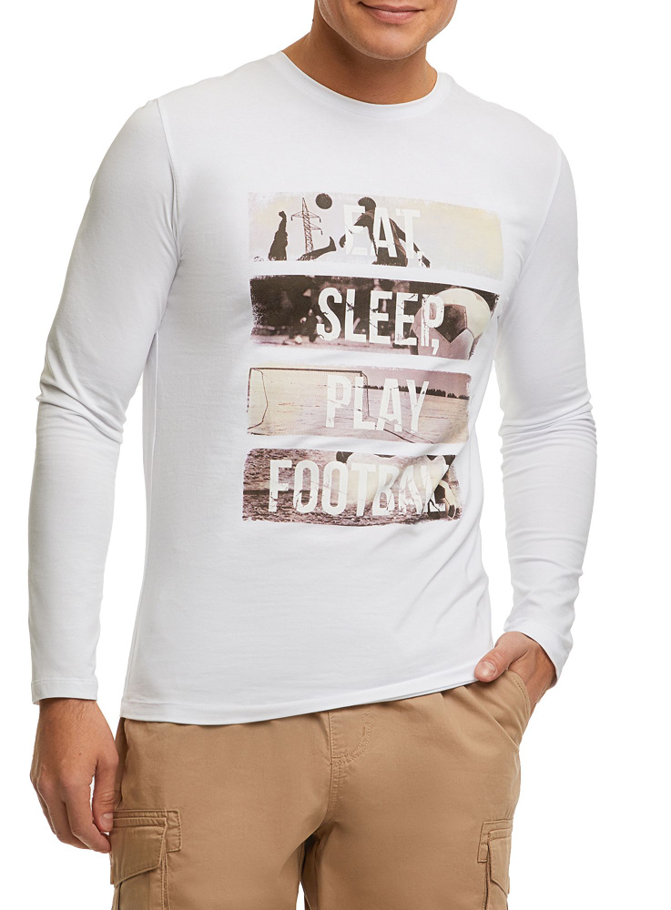 Лонгслив oodji Basic - купить с доставкой по выгодным ценам в интернет ...