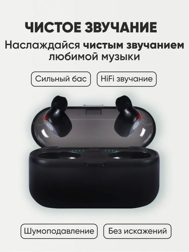 Forget Наушники беспроводные с микрофоном, microUSB, USB, черный матовый  #1