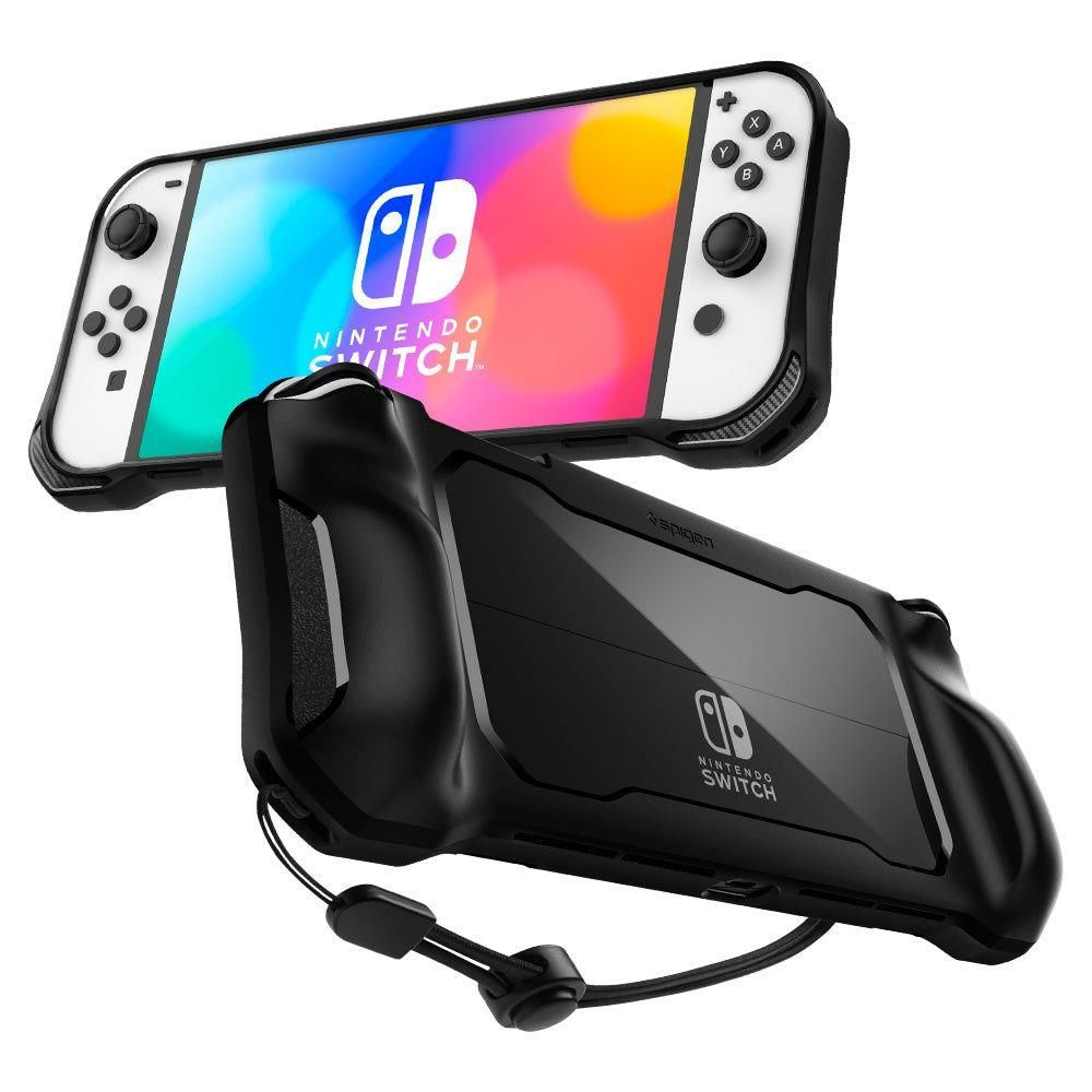 Чехол SPIGEN для Nintendo Switch OLED - Rugged Armor - Черный - ACS04020 -  купить с доставкой по выгодным ценам в интернет-магазине OZON (1027966410)