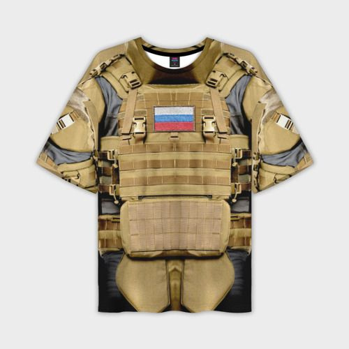 Футболка Vsemayki oversize 3D Бронежилет #1