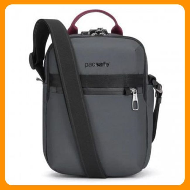 Сумка антивор Pacsafe Metrosafe X vertical crossbody серый 6 л 6 степеней защиты, 20 х 9 х 28.5 см, водоотталкивающий #1