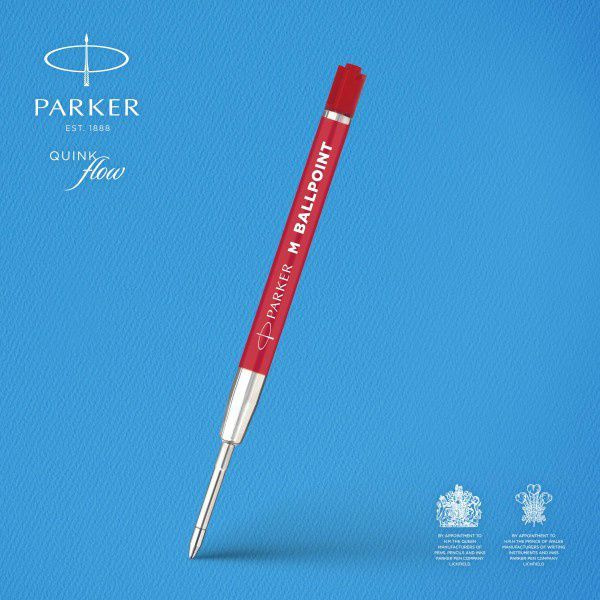 Стержень шариковый Parker QuinkFlow Basic, M 1мм, красные чернила, блистер, 2шт, арт. 2166545  #1