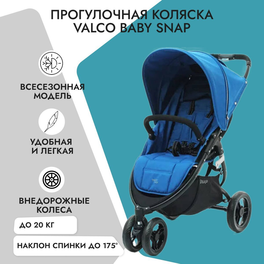 Прогулочная коляска Valco Baby Snap Ocean Blue #1