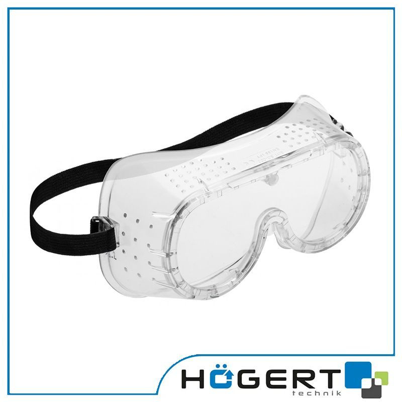 Очки защитные вентилируемые, прозрачные HOGERT #1