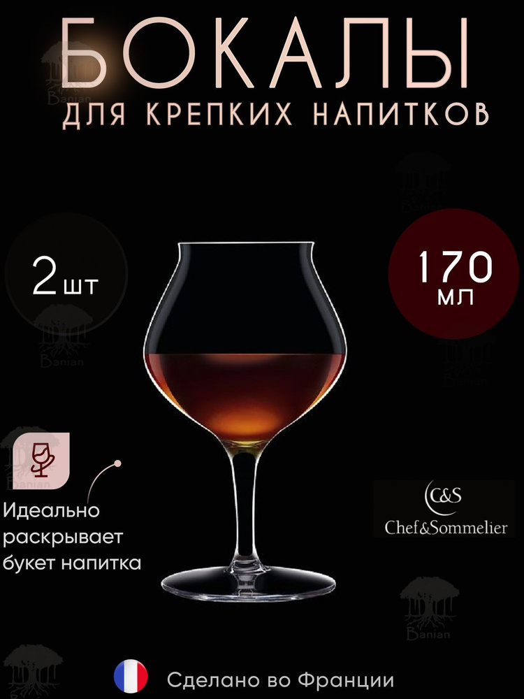 Набор бокалов для крепких напитков 170 мл, 2 шт. N6374/2, Chef & Sommelier  #1