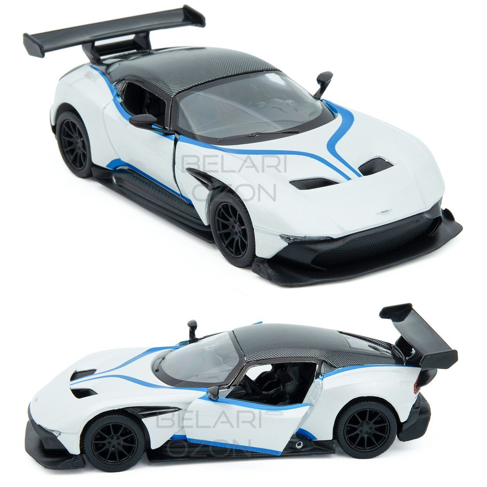 Машинка металлическая Kinsmart 1:38 Aston Martin Vulcan (Астон Мартин  Вулкан) с принтом KT5407DF инерционная, двери открываются / Белый - купить  с доставкой по выгодным ценам в интернет-магазине OZON (927277763)