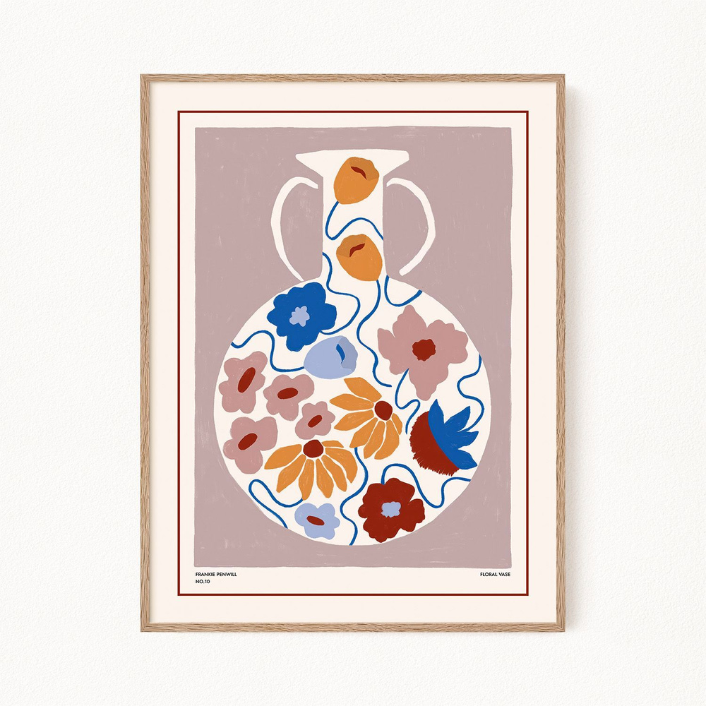 Постер для интерьера "Floral Vase", 21х30 см #1