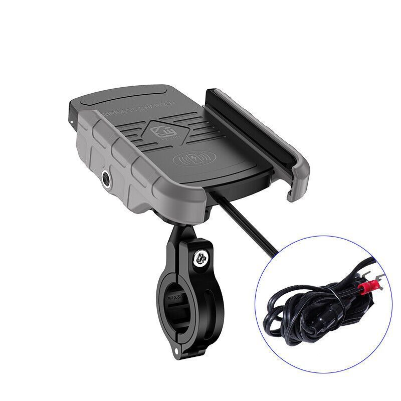 Держатель телефона с зарядкой USB на руль мотоцикла, велосипеда ...