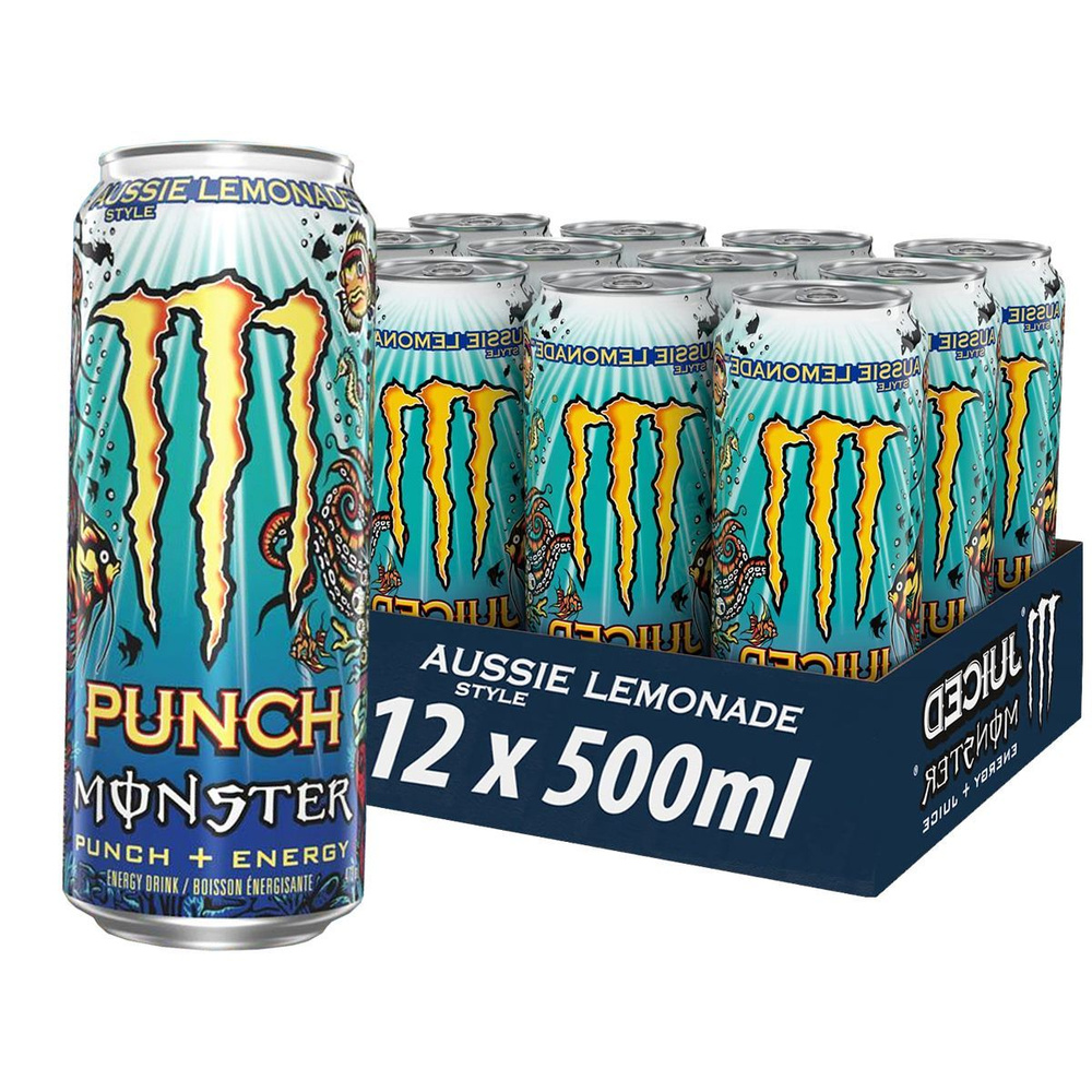 Энергетик Monster Energy Aussie Lemonade 12шт по 500мл из Европы #1