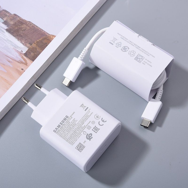 Зарядное устройство для Samsung 45w EP-TA845 + кабель USB Type C/ быстрая зарядка для Samsung 45w (вт) #1
