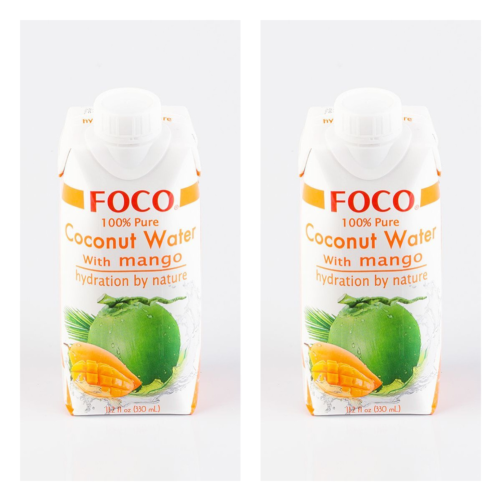 Кокосовая вода FOCO с манго набор 2 шт #1