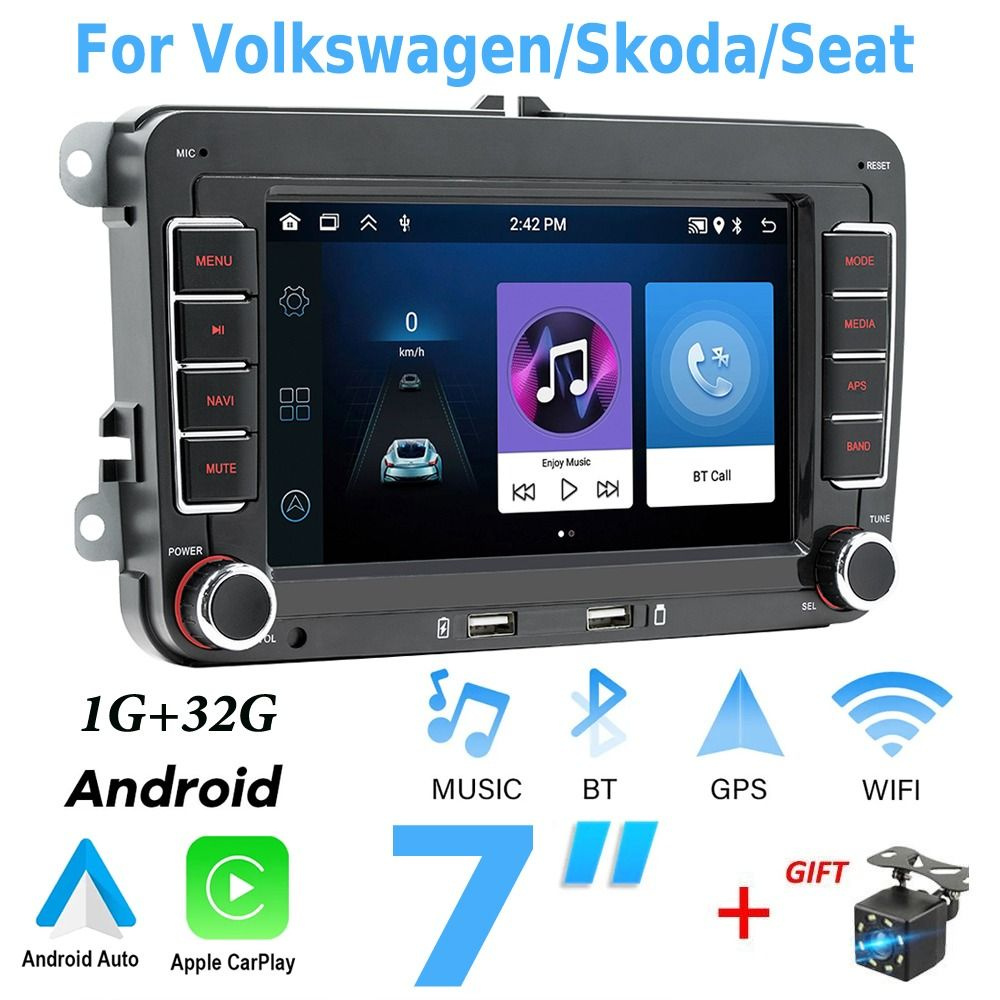 1 + 32 ГБ Новое радио Android 2 Din Мультимедийный автомобильный плеер для  VW/Volkswagen Skoda Octavia golf 5 6 touran passat B6 polo Jetta Coche  Seat2 DIN - купить в интернет-магазине OZON с доставкой по России  (1140105488)