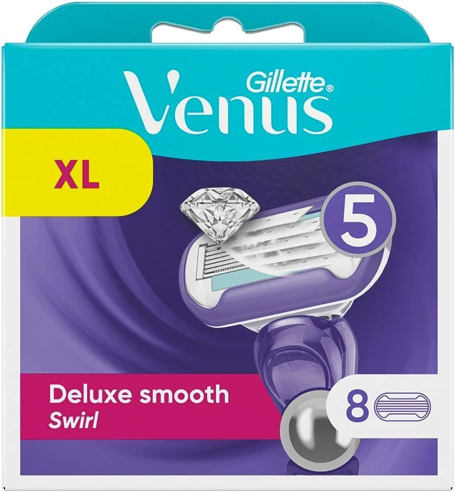 Сменные кассеты Gillette Venus Deluxe Smooth Swirl, 8 шт - купить с ...