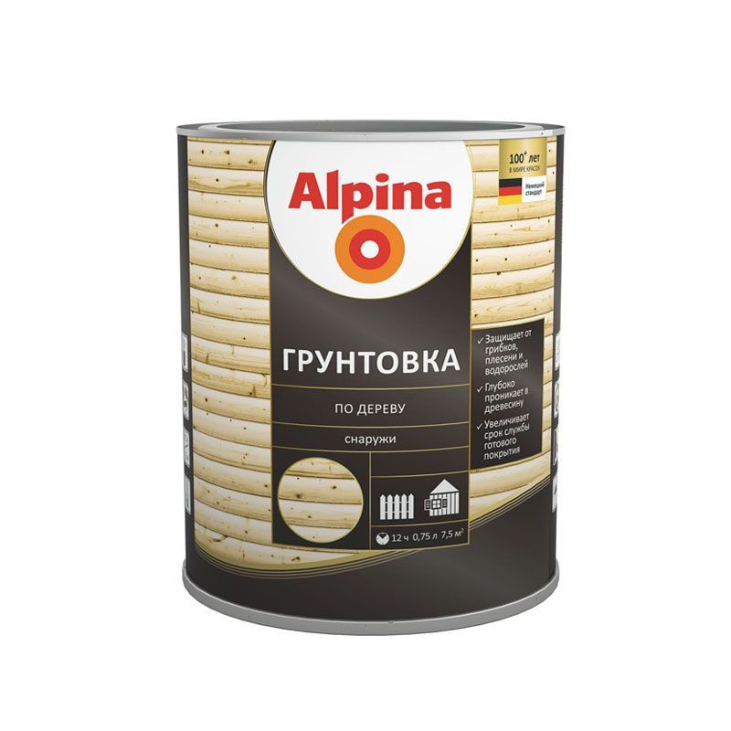 Alpina Грунтовка Глубокого проникновения, Противоплесневая 0.750 л 1 кг  #1