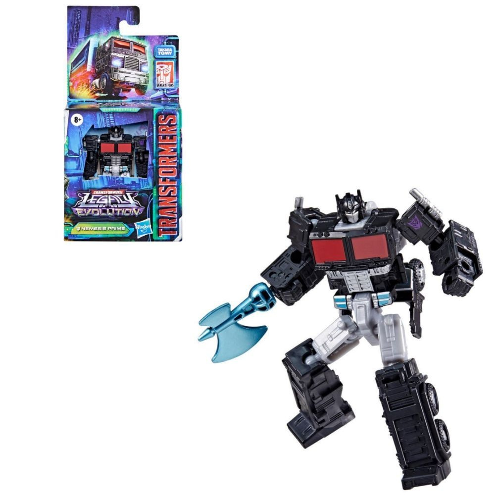 Hasbro Игрушки-трансформеры Legacy Evolution Core Class Nemesis Prime  Трансформирующая фигурка (3,5 дюйма) F7180