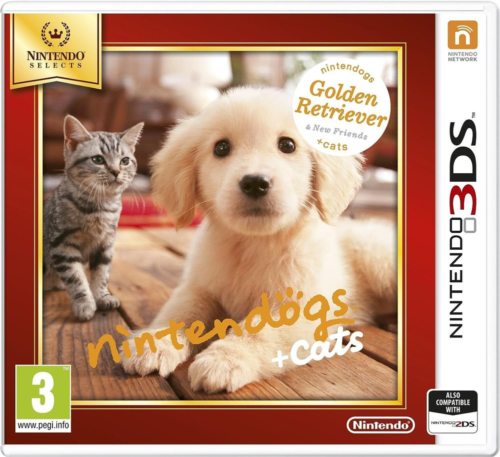 Игра Nintendogs + Cats: Голден-ретривер и новые друзья (Nintendo 3DS,  Русская версия) купить по низкой цене с доставкой в интернет-магазине OZON  (1182820609)