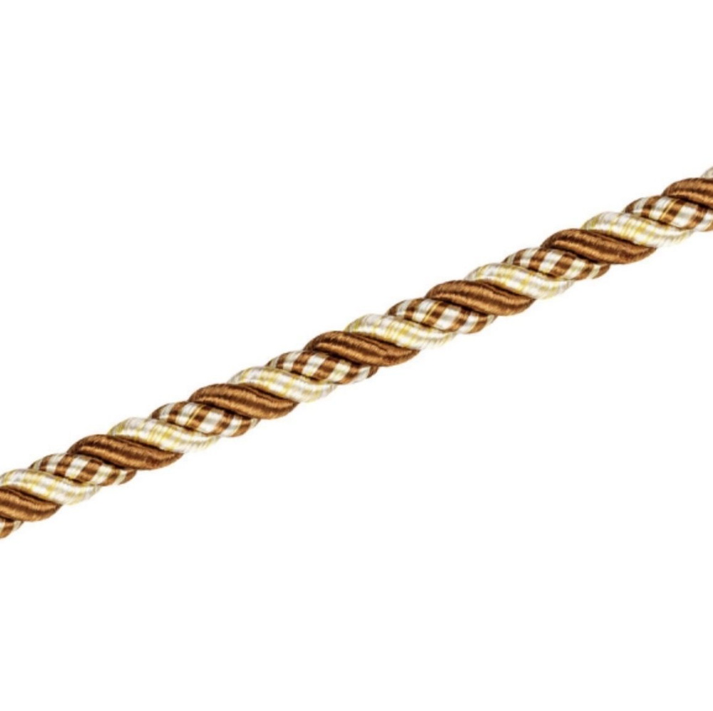 КАНТ С ТЕСЬМОЙ 8 мм, мебельный декоративный мягкой мебели классической линейки, (тип 1.1) цвет коричневый #1