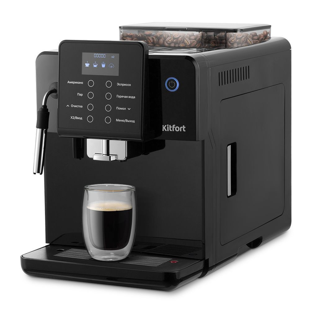 Kitfort Автоматическая кофемашина КТ-7182, черный #1